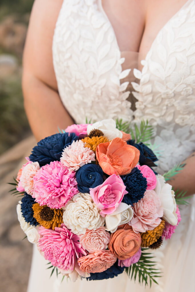 colorful wedding bouquet