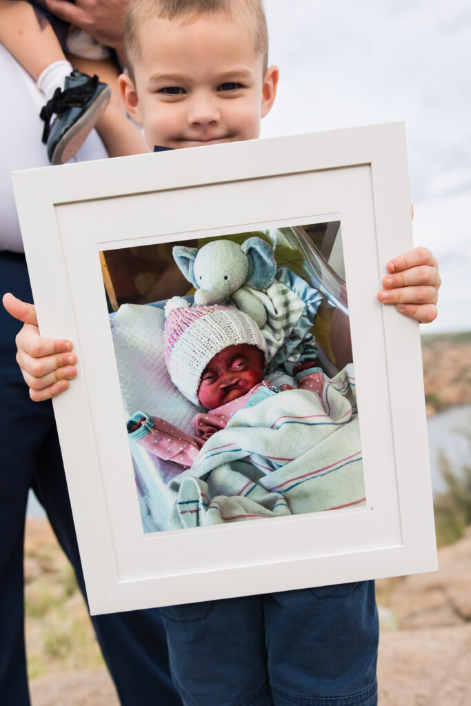 rainbow baby memorial at wedding