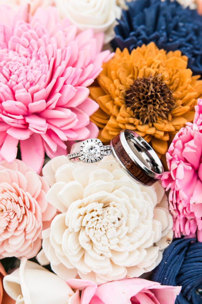 colorful wedding bouquet