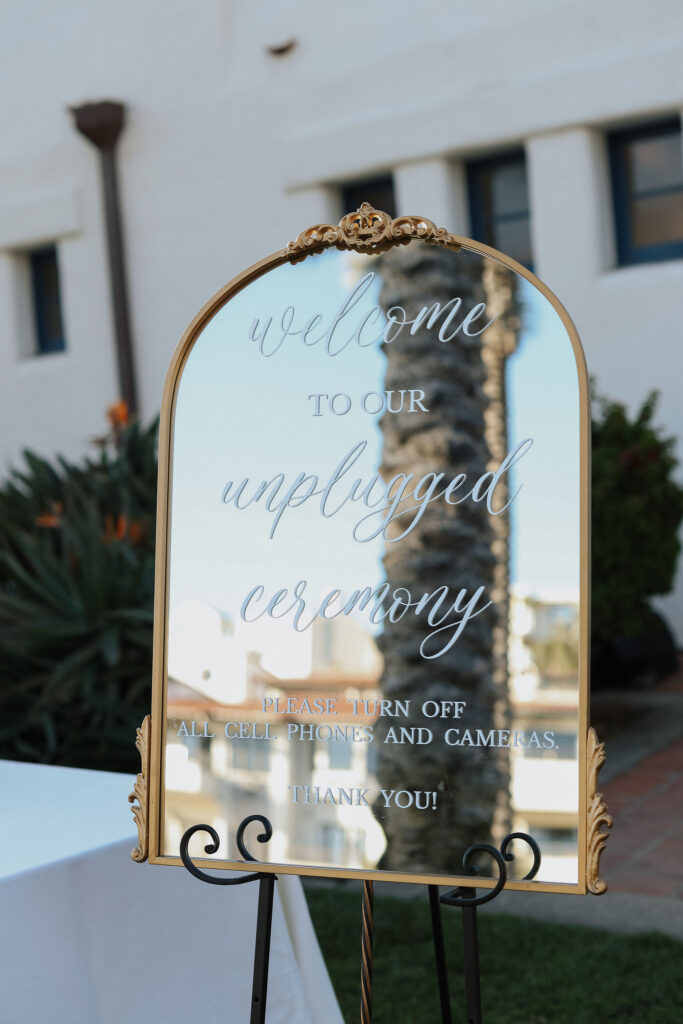 wedding ceremony mirror