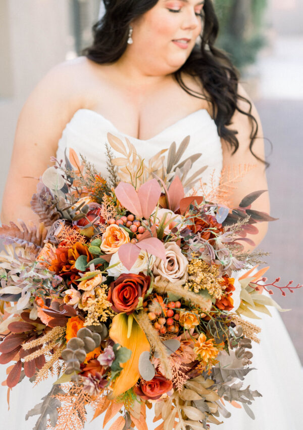Holly’s Strapless Glitter Ballgown Wedding Dress