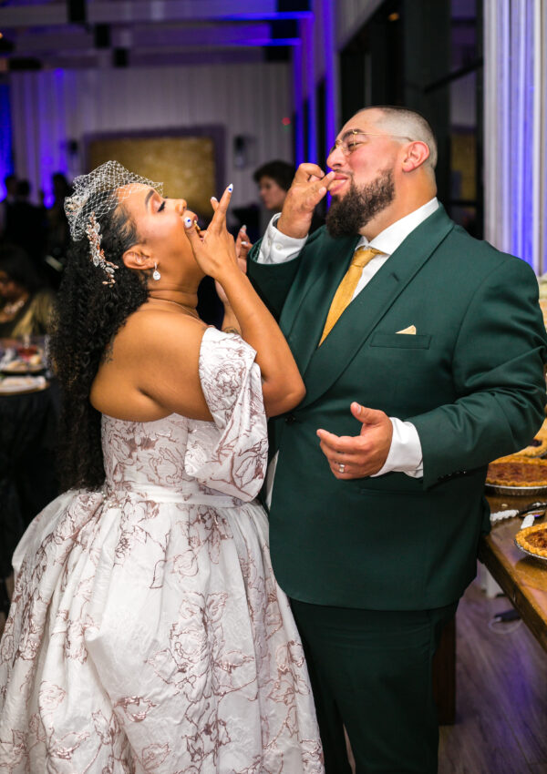 Amanda’s Bridgerton Inspired Rose Gold and Ivory Ballgown