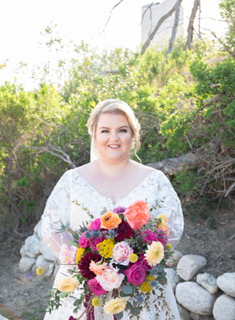 Karyn’s Custom Long Sleeve Sparkly Aline Wedding Dress