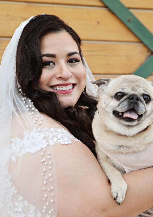 Acacia’s Romantic Off the Shoulder Wedding Dress