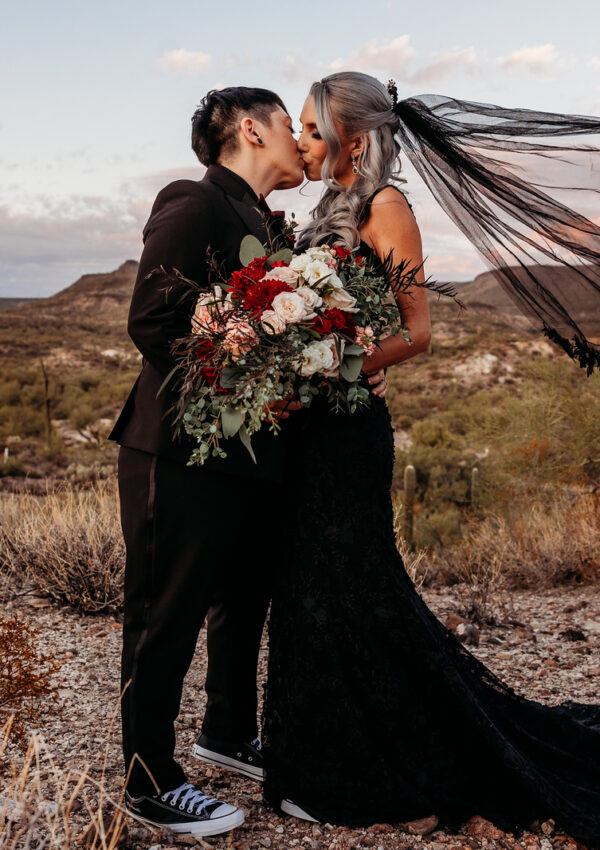 Chancey and Denae’s Gothic Arizona Wedding